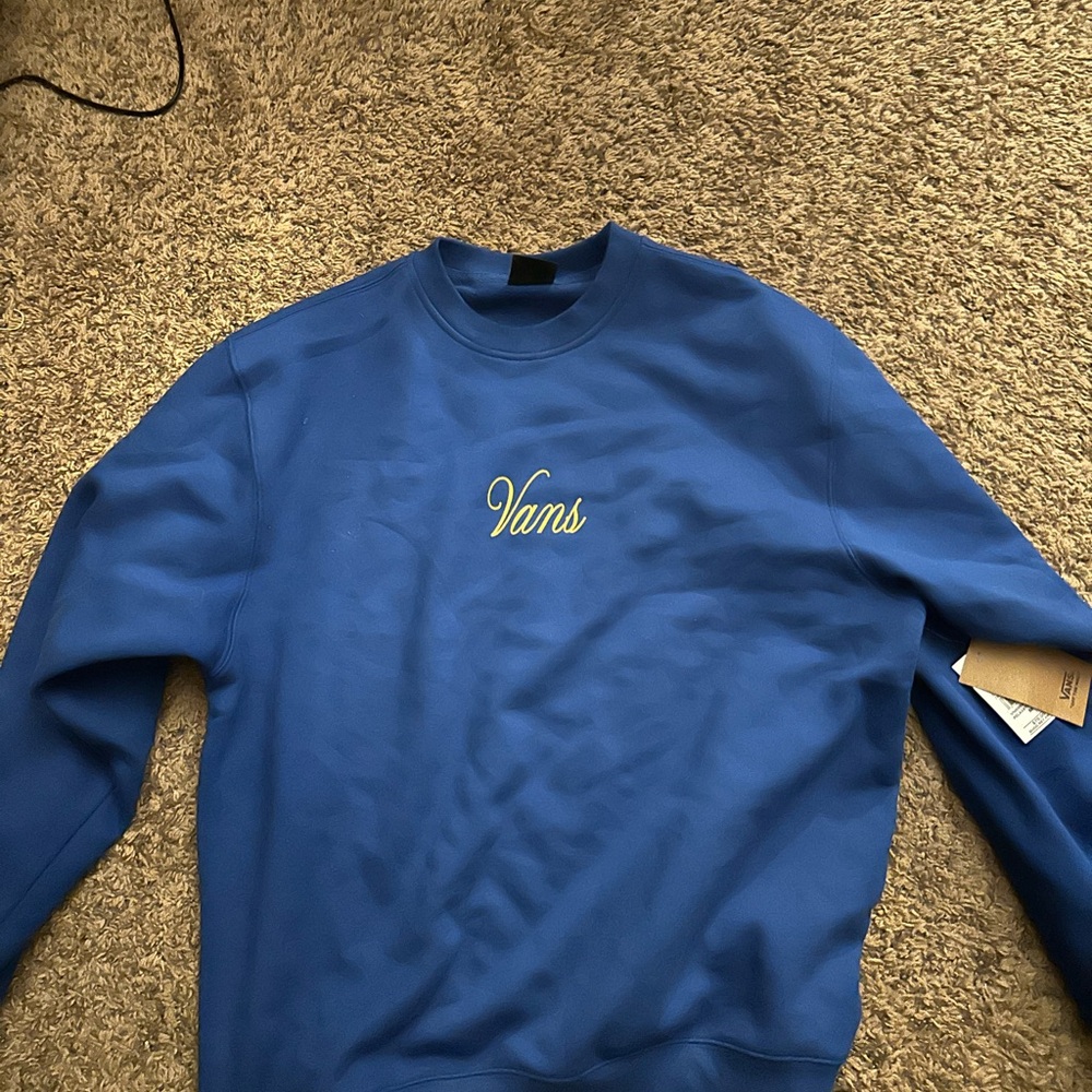 Vans Men's Vibrant Blue Crewneck Sweater